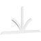 Ekena Millwork Richland Architectural Grade PVC Gable Bracket, 96"W x 44"H x 2"D x 4"F, 11/12 Pitch GBP096X44X0204RIC00 - alternate 1
